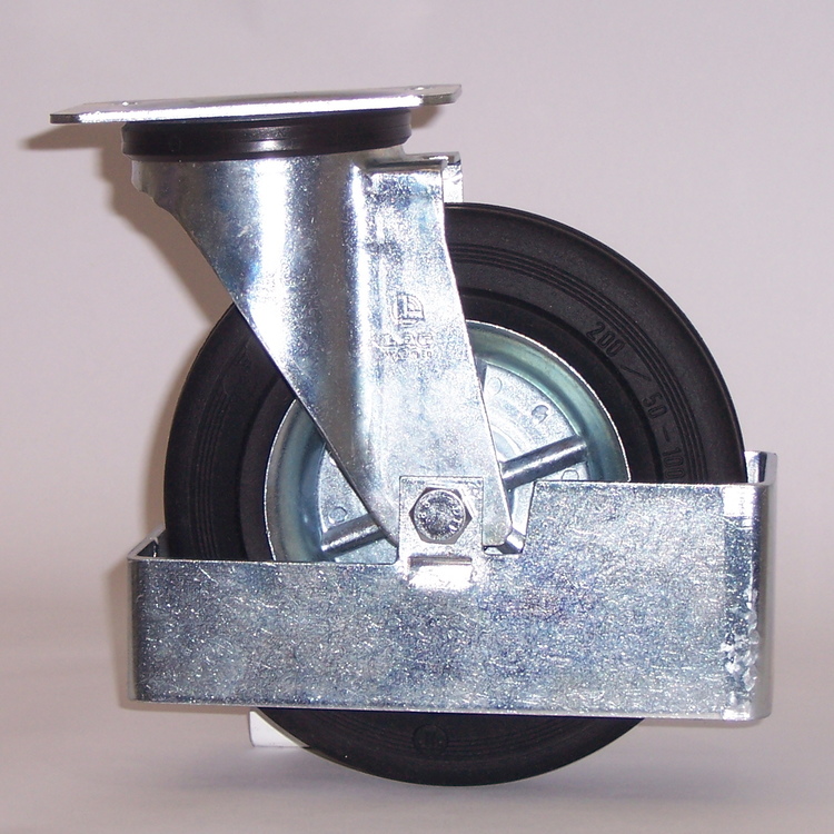 RUOTA B 150X40/50 BN SPG M22 +P.PIEDE