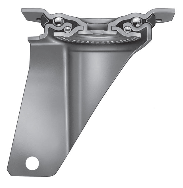 Räder Serie B BETA - Schwarzer Vollgummiring und gepresste,geschweisste Stahlblechscheibe. Lagerung: abgeschirmte Rillenkugellager; Standard Rollenkorblager; Nylon (Polyamid 6)- Lagerbuchse.