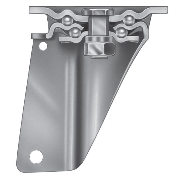 Bracket for wheels INOX40 - Heavy duty stainless steel castors
