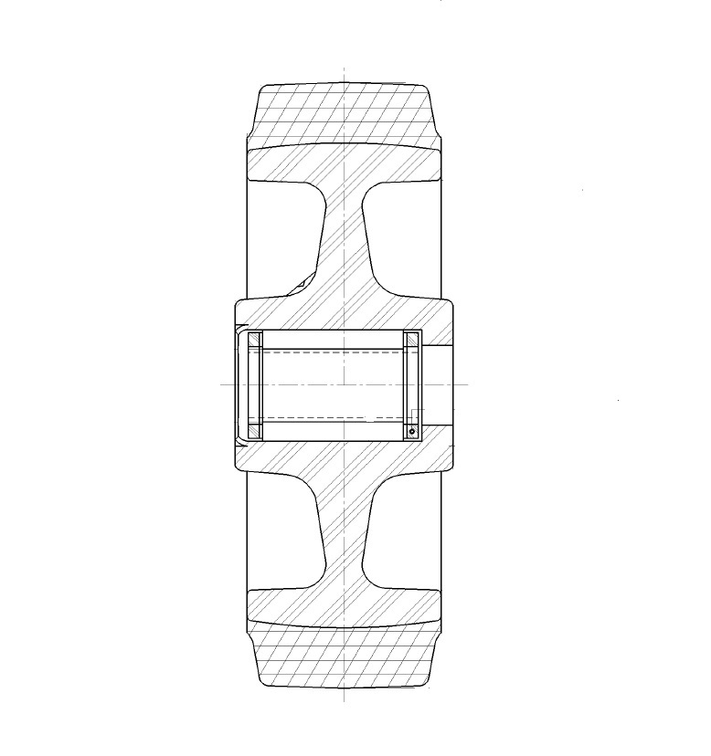 Räder Serie LB Radkern aus Polyamid, schwarz, spurfreie blaue Elastik-Gummibeschichtung. Lagerung: abgeschirmte Rillenkugellager, standard oder rostfreies Rollenkorblager, Gleitlager.