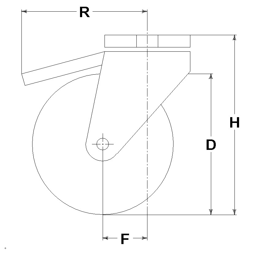 RUOTA P 100X30/40 CCX SFP X20 F.12 +FR