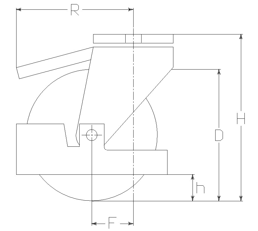 RUOTA DG 160X40 CRS SFP M22 F.14+FR+P.PI