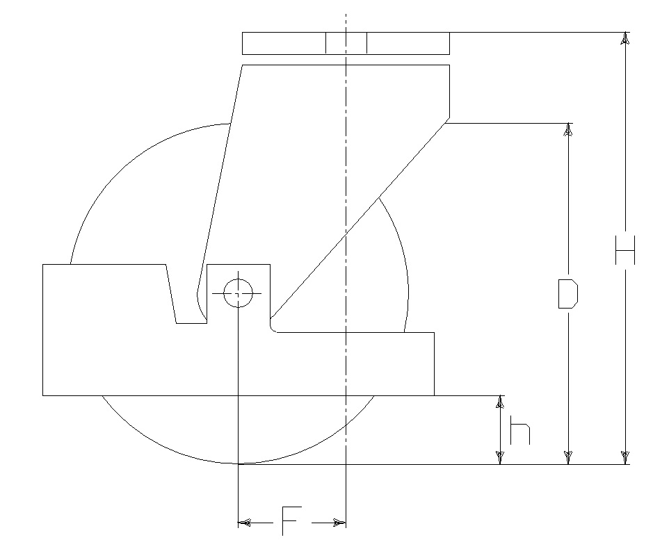 RUOTA A 200X50/60 CC SFP M22 F.18+P.PIED