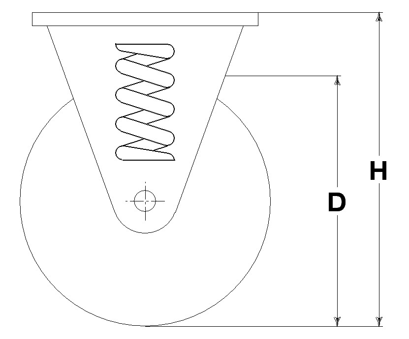 Raeder Serie E mit Gehaeuse M34 Radkern aus Spritzguss-Aluminiumlegierung, schwarze Elastik-Gummibeschichtung. Lagerung: abgeschirmte Rillenkugellager; Standard Rollenkorblager. Rad mit Rillekugellager.<br/>Stahlradkörper.