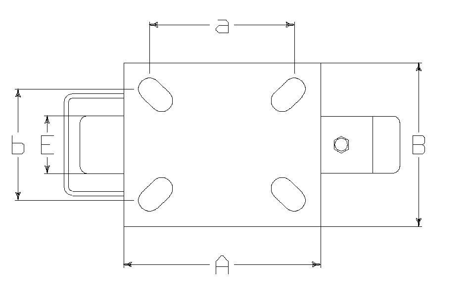 RUOTA AS 250X50/60 CC SPG M40 +FV+P.PIED