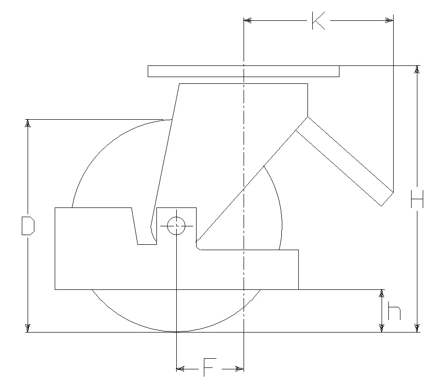 RUOTA AS 250X50/60 CC SPG M40 +FV+P.PIED