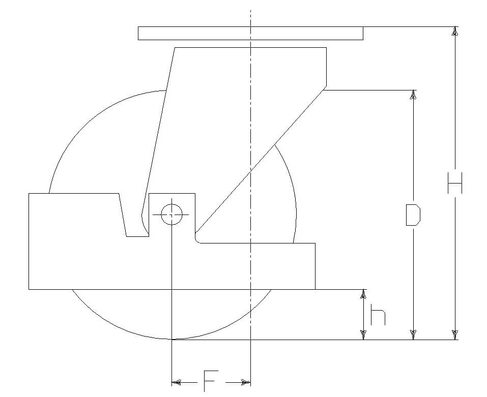 RUOTA T 125X30/40 CC SPG P60/50 +P.PIEDE