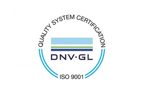 Quality System Certification DNV GL ISO 9001
