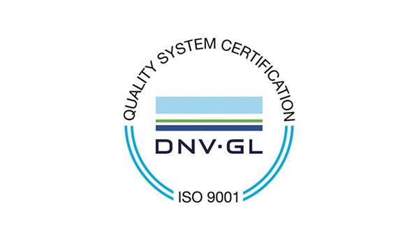 Quality System Certification DNV GL ISO 9001