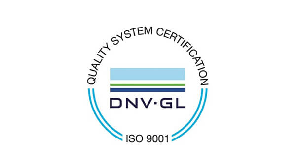 Quality System Certification DNV GL ISO 9001