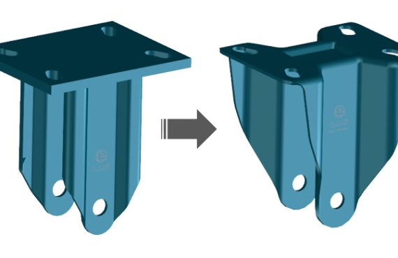 LAG E70 fork design, befor and after